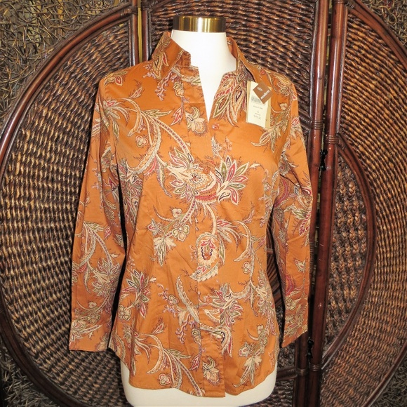 Coldwater Creek Fall Shaped Shirt - Picture 2 of 8